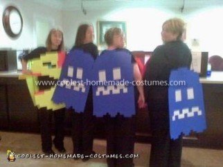Coolest Ms. Pacman and Ghosts Group Costume