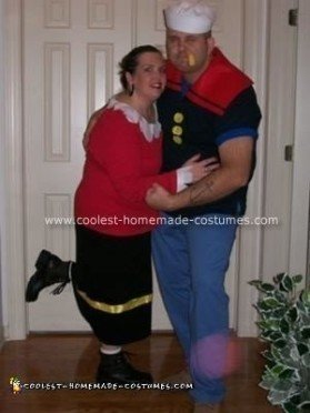 Cool Popeye and Olive Oyl Halloween Costume