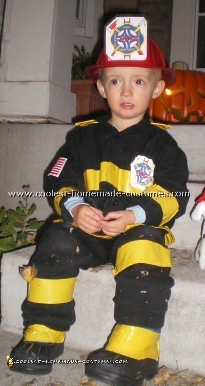 baby boy firefighter costume