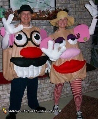 Homemade Mr. & Mrs. Potato Head Costume