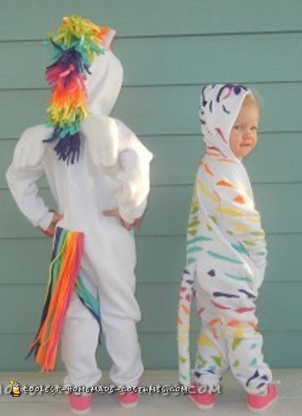 Bright and Colorful Homemade Lisa Frank Costumes