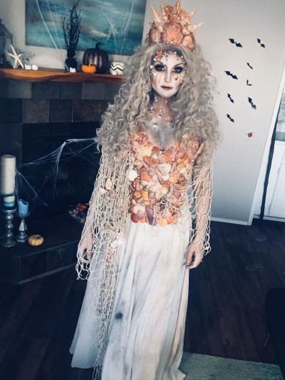 Awesome DIY Ghoulish Sea Queen Costume