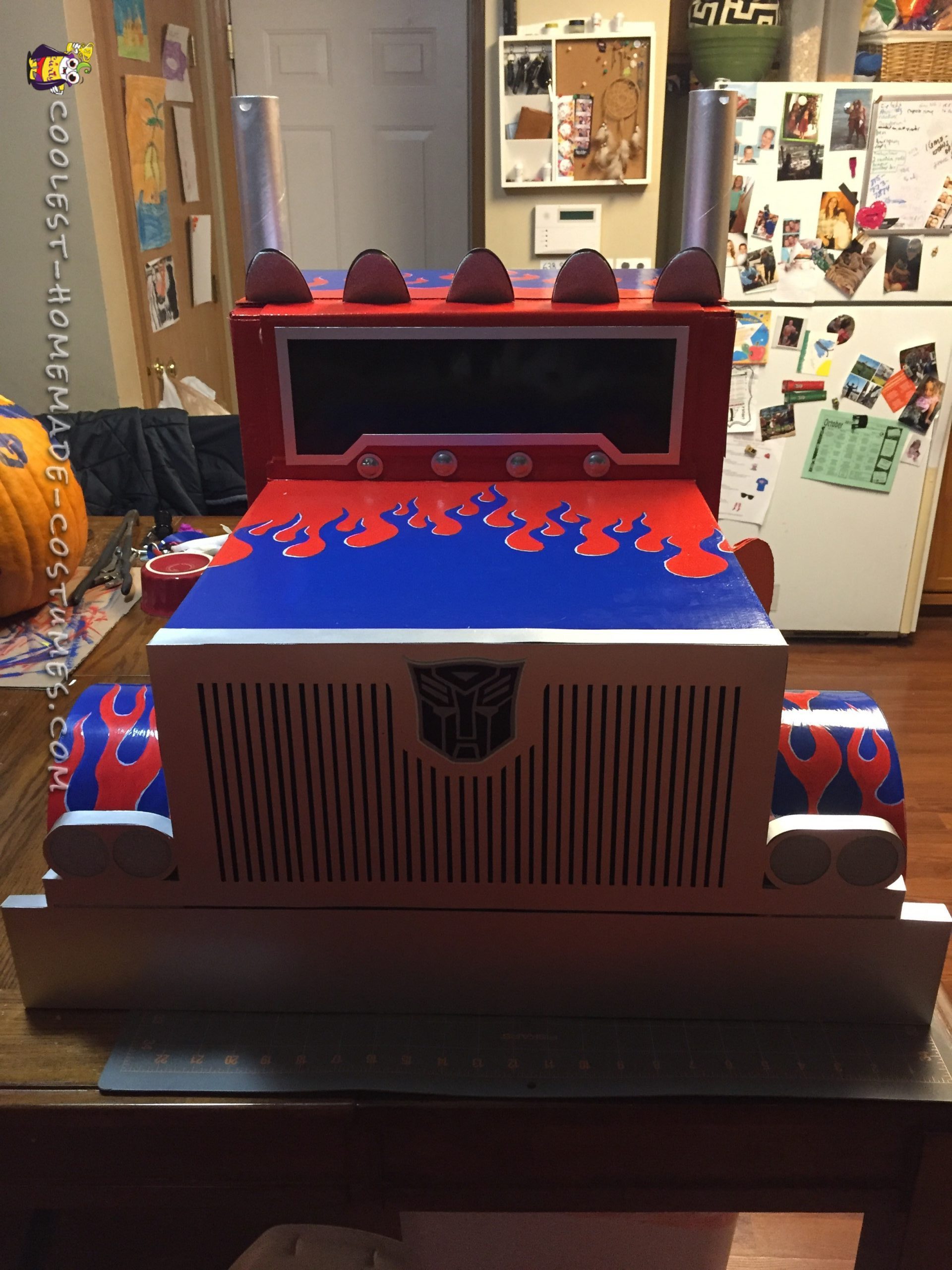 Cool DIY Transforming Optimus Prime Halloween Costume