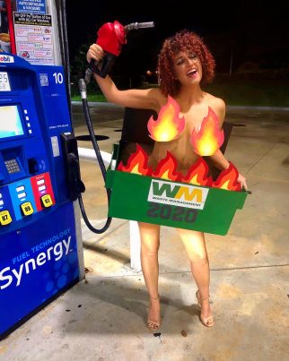 Sexy Dumpster Fire Costume Inspired by 2020 Meme