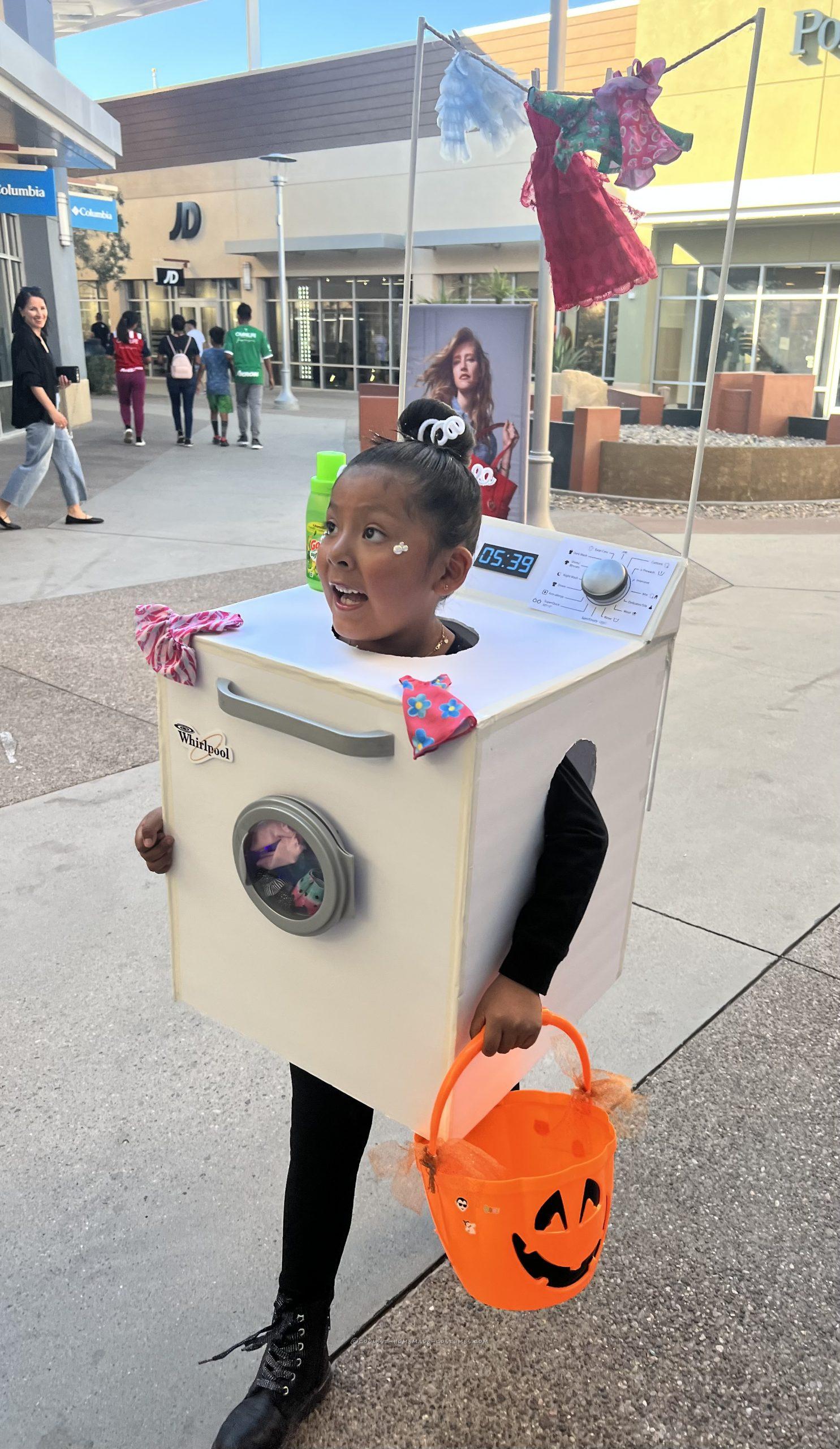 Lia's Winning Shakey Washing Machine Costume: A Halloween To Remember