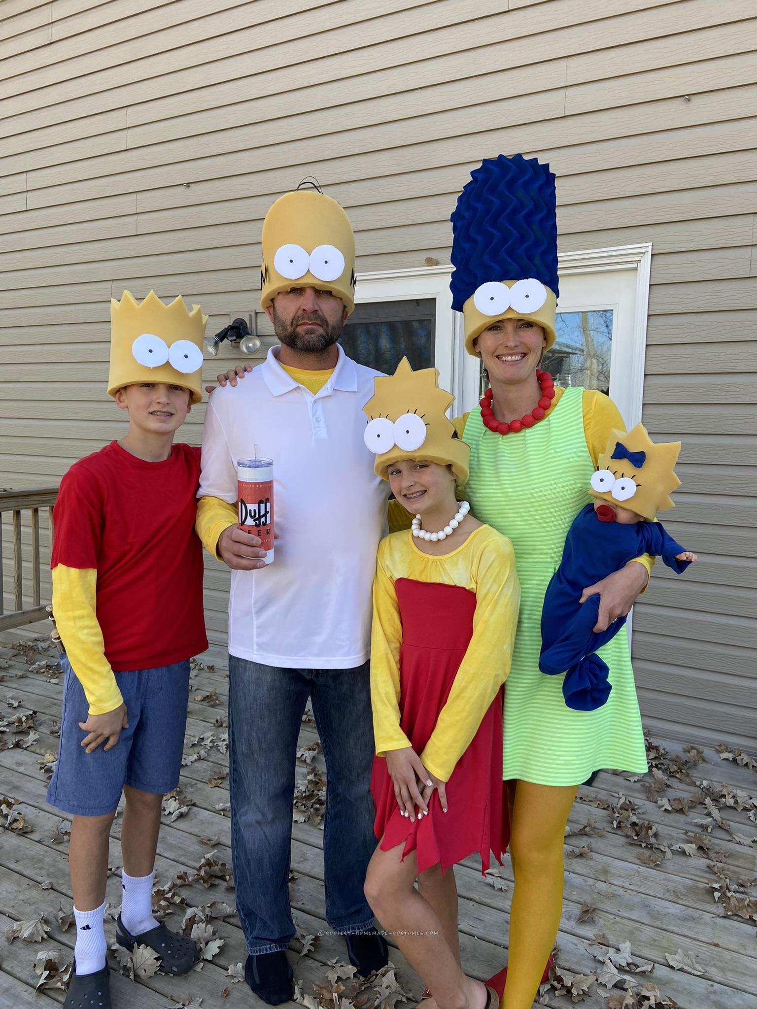 Bringing Springfield to Life: A DIY Simpsons Family Costume